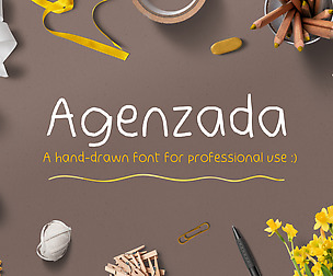 Agenzada Hand-Drawn Font