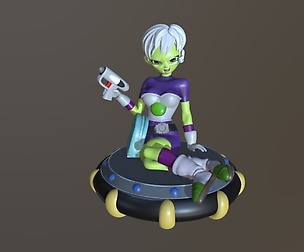 Cheelai with the blaster 3D print model
