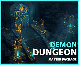 Demon Dungeon Full Asset Pack - UE4 and UNITY