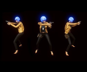 Game Ready Modern Realistic Character Female Agent