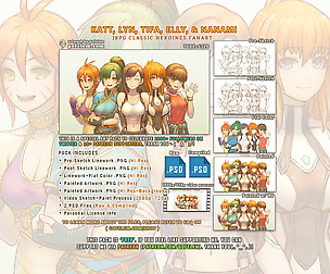 JRPG Classic Heroines Pack