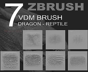ZBRUSH - REPTILE & DRAGON VDM PACK