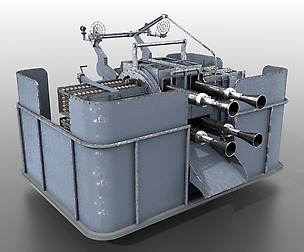 QF 2-pounder Mark VIII 4-barelled