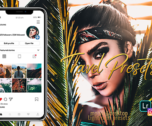 5 Travel presets, instagram adobe lightroom