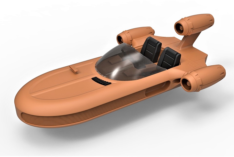 Landspeeder X34 from Star Wars Scale 1 to 24