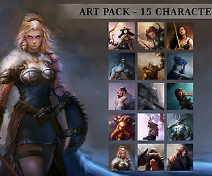 ART PACK - 15 CHARACTERS by Matt Forsyth