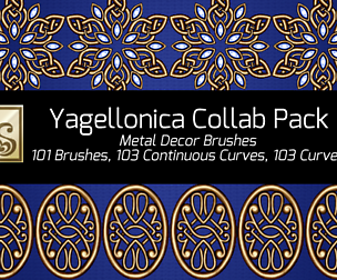 Yagellonica Collab Metal Decor Brushes