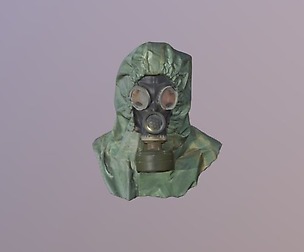 Nuclear Protective Cloth 3D Scan of Head