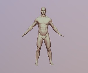 Richard 3D Scan of Nude Body