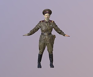 Police Uniform Russia 3D Scan Of Body