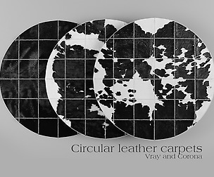 Carpet Pack 3 _ Circular Leather Carpets.