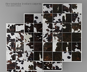Carpet Pack 5 _ Rectangular Leather Carpets.