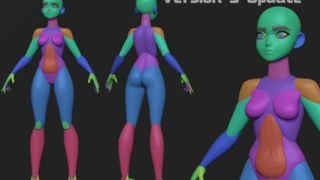 Stylized Female Primitives for Highpoly Art cover