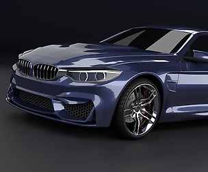 Bmw m4 restyled sports car