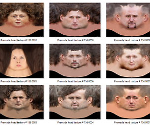 Premade Head Texture Pack 2K