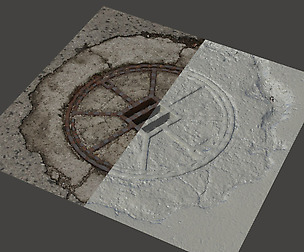 Manhole Cover #7 - 3D Scan