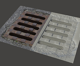 Manhole Cover #5 - 3D Scan