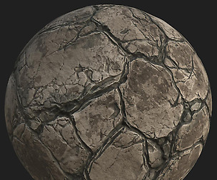 Cracked Rock - PBR Substance