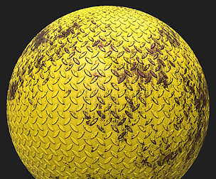 Metal Floor Rusted - PBR Substance