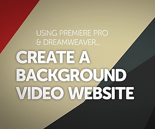 Premiere Pro background video for a website
