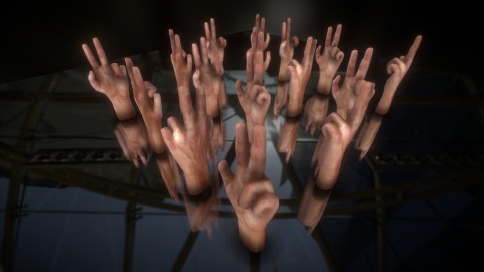Rigged and Animated 3d Hands