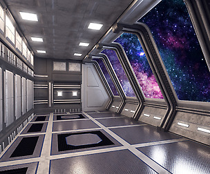 modular spaceship interior