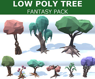 Low poly Tree Fantasy Pack