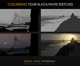 Colorizing B/W Env Sketches Session 14