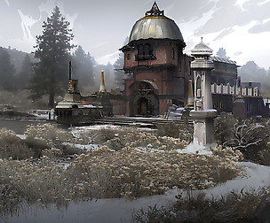 Environment painting village Session 14