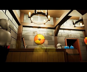 Low Poly Medieval Fantasy Merchant Shop Interior