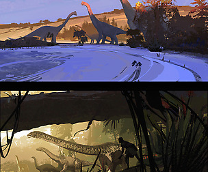 Style: Alberto Mielgo Dino Painting