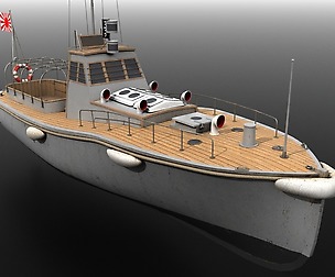 Japanese 11m 60Hp motor boat