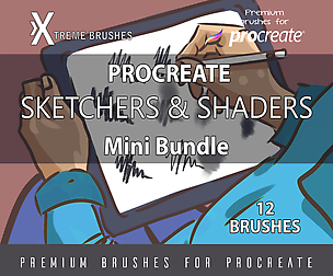 Procreate Sketchers & Shaders MiniBundle!