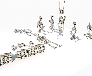 Skeletons and bones pack PBR