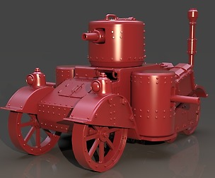 Steampunk Tank (High Poly Version)