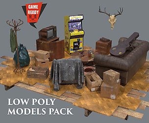 Room PBR LowPoly Model Pack