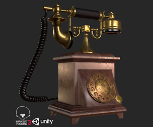 Old Antique Phone PBR