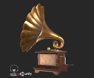 Old Antique Gramophone PBR