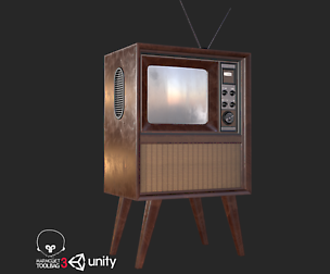 Retro Vintage Television PBR