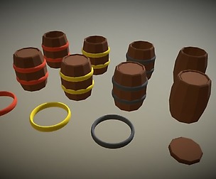 Barrel Low Poly