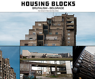 Brutalism Housing Blocks - Belgrade