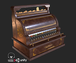 Old Antique Cash Register PBR