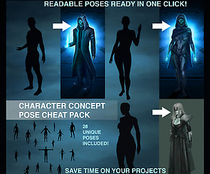 Character Concept Pose Cheat Pack