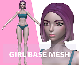 Girl BaseMesh