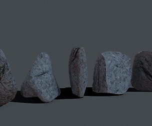 Granite Stones Pack - Game Ready