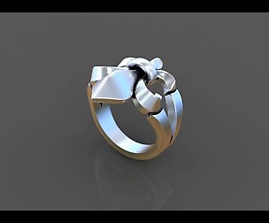 Ring Lily 3D print model