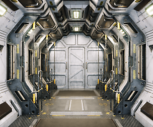 Sci Fi Corridor Marrines