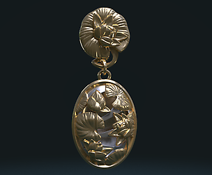 Water Lily Earring