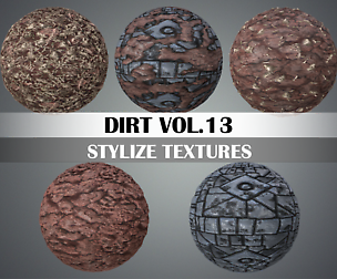 Stylized Ground Dirt Vol.13 - Hand Painted Texture