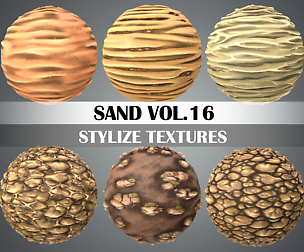 Stylized Sand Vol.16 - Hand Painted Texture